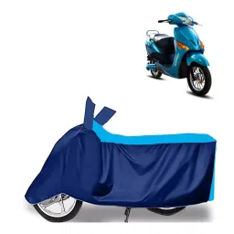 Auto Pearl Two Wheeler Cover for Hero Electric Electric Optima DX BS6 - Cyan, Blue-picture-39