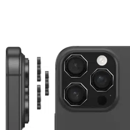 Gripp 3In1 Focal Octagon Camera Lens Protector for Iphone 16 Pro & Iphone 16 Pro Max (2024) - Black-picture-47