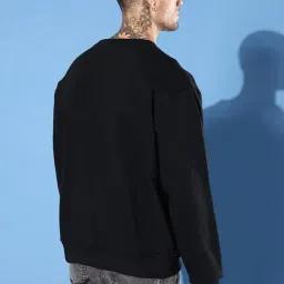 Dillinger Black Loose Fit Printed Sweatshirt image 2