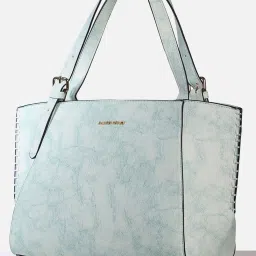Allen Solly Blue Textured Medium Handbag image 3