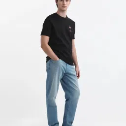 Rare Rabbit Blue Regular Fit Solid Jeans image 3