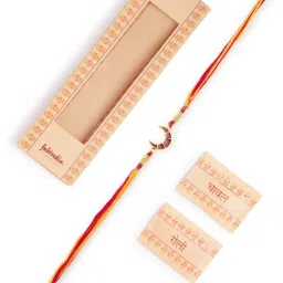 Fabindia Women Red Solid Rakhi with Tie-Up Closure image 3