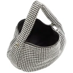 Aldo Silver Embellished Medium Handbag image 3