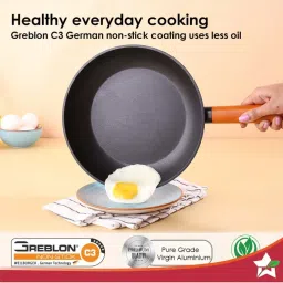 Wonderchef Caesar Forged Virgin Grey Aluminium 20cm Fry Pan image 3