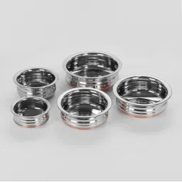 Sumeet Elegant Design Silver Stainless Steel Cookware Set image 3