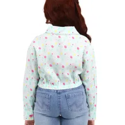 Cutecumber Girls Aqua Embellished Top image 2