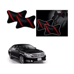 Auto Pearl Strip Red Car Neck Cushion/Neck Pillow Compatible with Nissan Teana-picture-35