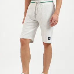 United Colors Of Benetton Grey Regular Fit Striped Shorts image 3