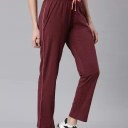 Dixcy Slimz Maroon Printed Track Pants image 3