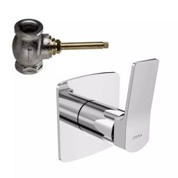 CERA Sylvina Stop Cock Quarter Turn Exposed & Concealed Part Chrome Plating Chrome, F1021351 + F4050502-picture-11