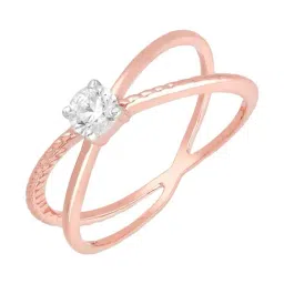 Malabar Gold and Diamonds 18k (750) BIS Hallmark Rose Gold Ring for Women-picture-37