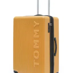 TOMMY HILFIGER Yellow Empire Pro Striped Medium Hard Sided Checked Luggage image 5