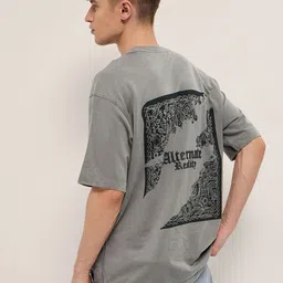 THE BEAR HOUSE Men Printed Drop-Shoulder Sleeves T-shirt-picture-44