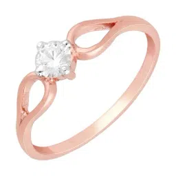 Malabar Gold and Diamonds 18k (750) BIS Hallmark Rose Gold Ring for Women-picture-40