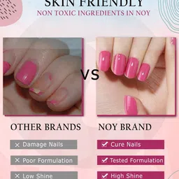 NOY Set Of 6 Quick Dry Long Lasting Glossy Nail Polish - 6 ml Each image 5