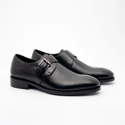 KOZASKO Men Leather Formal Monk Shoes image 2