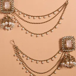 VATSALYA creation Gold-Plated Alloy Earrings image 4