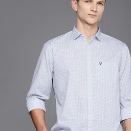 Allen Solly Pure Cotton Classic Fit Opaque Printed Casual Shirt-picture-29