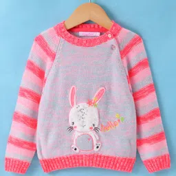 Wingsfield Full Sleeves Animal Embroidered Sweater - Multi Colour-image-81
