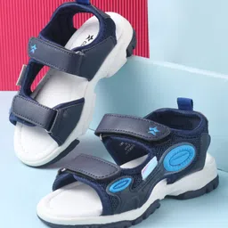 Cute Walk by Babyhug Sandals with Velcro Closure - Navy Blue-picture-17