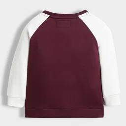 Orange Sugar 100% Cotton Knit Full Sleeves Animals In A Jeep Printed Light Winter Sweatshirt - Wine image 3