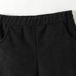 Kookie Kids Full Length Solid Color Lounge Pants - Black image 3