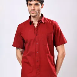 Stylox Spread Collar Cotton Regular Fit Shirt-picture-36