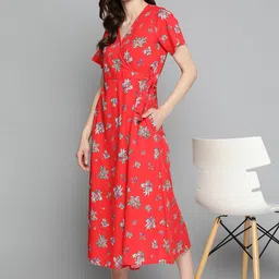 Mast & Harbour Floral Wrap Maxi Dress image 5