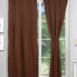 Swayam Micro Classic Eyelet 100 GSM 9 ft. Long Door Curtain - Single Piece-picture-12