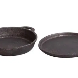 The Indus Valley Black Cast Iron Cookware Set image 2