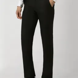 Van Heusen Black Slim Fit Trousers image 3