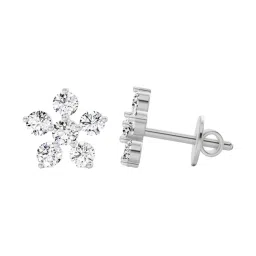 Sparkles 14k (585) White Gold Lab Grown Diamond Earrings image 3