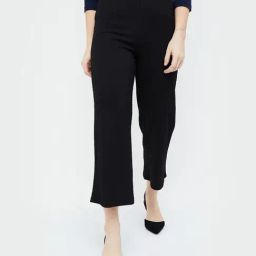 Code by Lifestyle Black Regular Fit Mid Rise Pants-picture-0