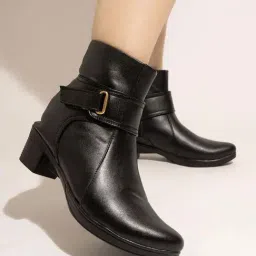 Shoetopia Kids Black Casual Boots-picture-13