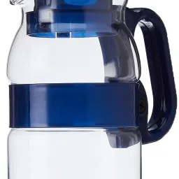 Borosil Transparent Glass Jug with Glass Set of 7 (1300 ML) image 3