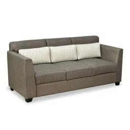 Nilkamal Svelte Dark Brown Fabric - Polyester 3 Seater Sofa image 3