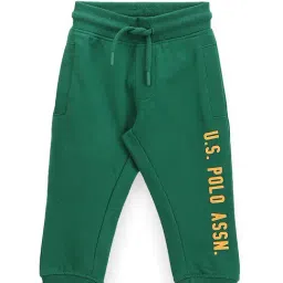 U.S. Polo Assn. Kids Green Printed Joggers-image-38
