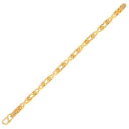 c. krishniah chetty group C. Krishniah Chetty 22k Gold Interlinked Bracelet with Secure Clasp for Women image 3