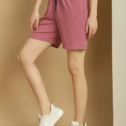 Vimal Jonney Pink Regular Fit Mid Rise Shorts image 3