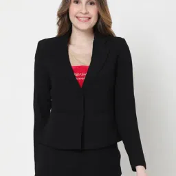 Vero Moda Black Regular Fit Blazer-image-82