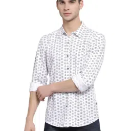 Pepe Jeans White Regular Fit Printed Shirt-picture-46