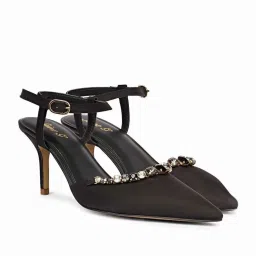 Saint G Women's Leila Black Ankle Strap Sandals image 3