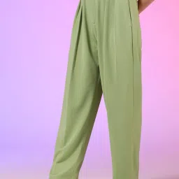 Kotty Green Straight Fit High Rise Trousers image 3
