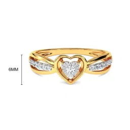Kisna Diamond & Gold Jewellery Farha 18k (750) Diamond & Gold Ring For Women image 3
