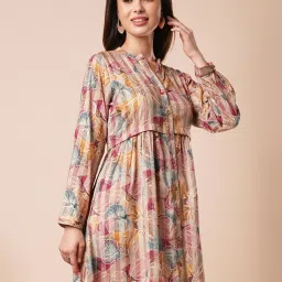 Globus Multicolor Cotton Floral Print Shirt Dress image 3