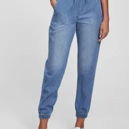 GAP Blue Cotton Solid Jeans-picture-36