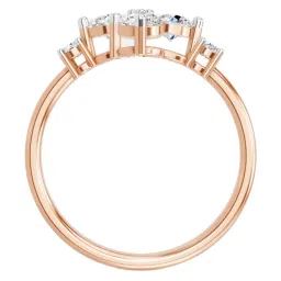 Sparkles 14k (585) Rose Gold Lab Grown Diamond Rings image 3