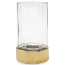 Pure Home and Living Transparent Aluminium Textured Votives image 3