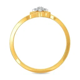 Kisna Diamond & Gold Jewellery Elenor 18k (750) Diamond & Gold Ring For Women image 3