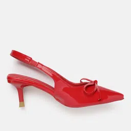 AXIUM Solid Bow Slim Heeled Pumps image 3